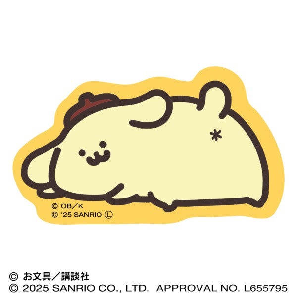 ポムポムプリン×お文具といっしょ ダイカットステッカーミニ ③