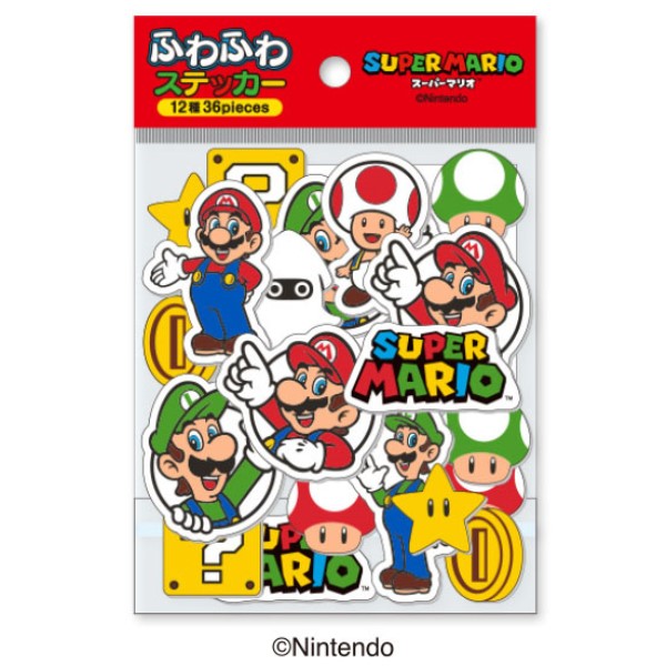 スーパーマリオ ふわふわステッカー [エンスカイ][GOODS] 価格:627円