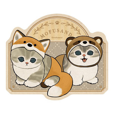 ふぁぷさん用　HappyTennyоIV 公式ガイドブックとステッカーセット mofusand もふもふジャーニー 歌舞伎にゃんステッカーセット