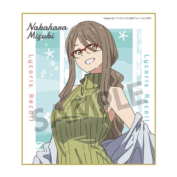Lycoris Recoil Mini Shikishi Mizuki Nakahara Hawaii ver. [Hobby