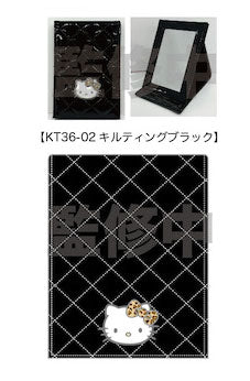 ハローキティ キルティング エナメルスタンドミラー キルティング