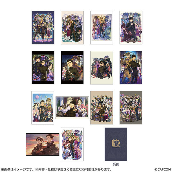 大逆転裁判 10周年 スタンド付きイラストカードセット [カプコン (玩具