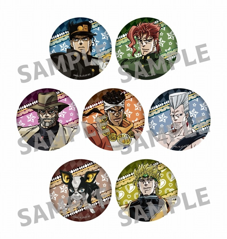 ジョジョの奇妙な冒険 コレクション缶バッジ　COLLECTION 承太郎 集合 アニメ「ジョジョの奇妙な冒険 スターダストクルセイダース」 缶バッジ