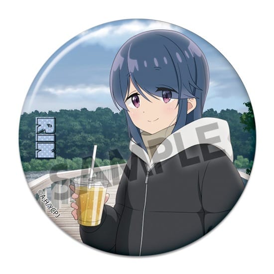 ゆるキャン△ SEASON3』 描き下ろし76mm缶バッジ 志摩リン 蓬莱橋 ver 