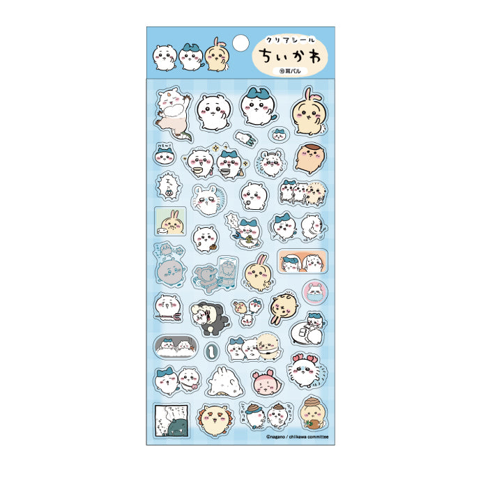 ❤️お値下げ❤️ちいかわ　クリアシール　シール　付箋　ガチャ　ハチワレ ❤️お値下げ❤️ちいかわ クリアシール シール 付箋 ガチャ