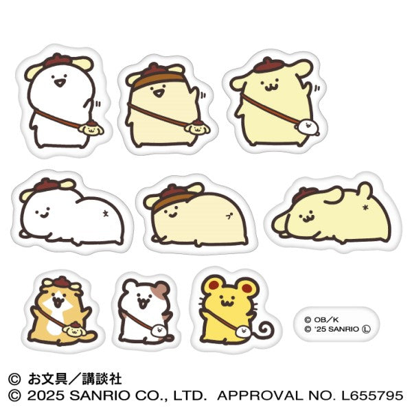 ポムポムプリン×お文具といっしょ マシュマロシール [エンスカイ][GOODS]