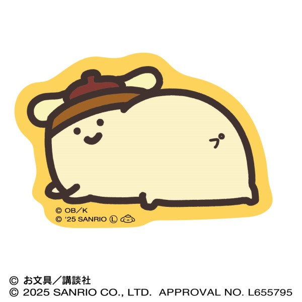 ポムポムプリン×お文具といっしょ ダイカットステッカーミニ ②プリンさん [エンスカイ][GOODS]