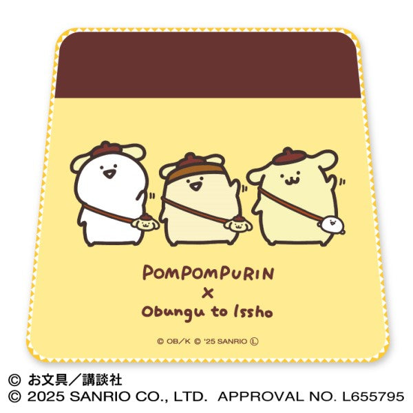 ポムポムプリン×お文具といっしょ ガーゼミニタオル [エンスカイ][GOODS]