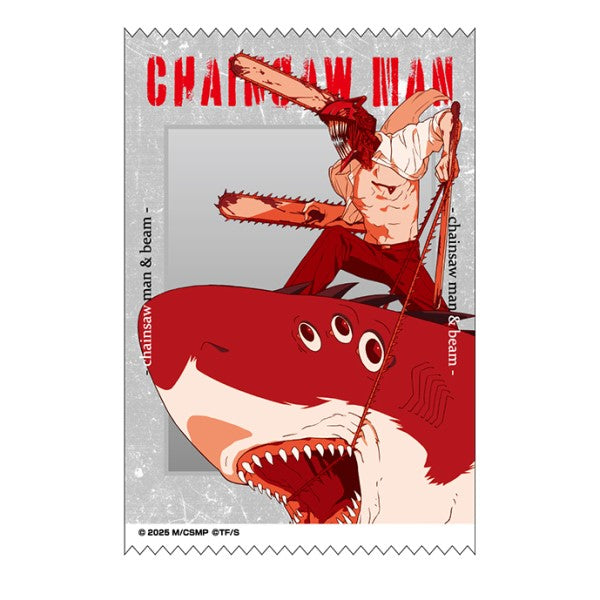 劇場版『チェンソーマン レゼ篇』 サテンクロスステッカー 9.チェンソーマン&ビーム [エンスカイ][GOODS]