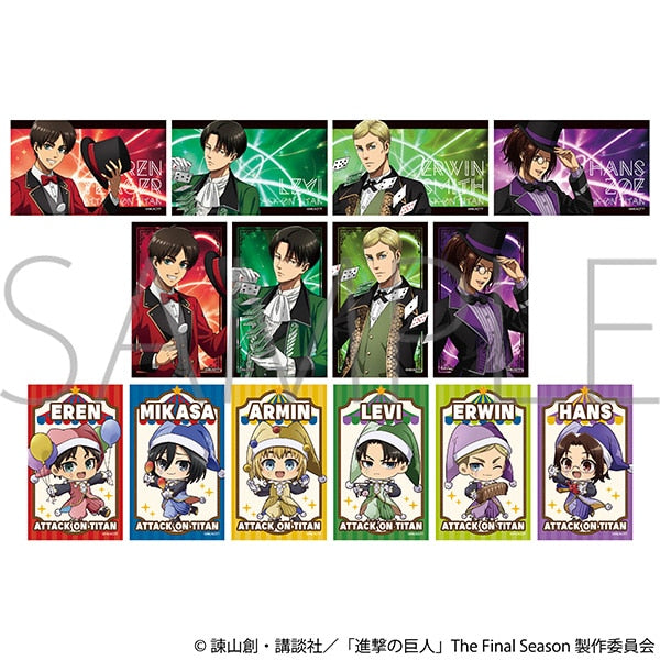 進撃の巨人 トレーディングホロクリアカード 1箱7個入り [ムービック][トレーディング]