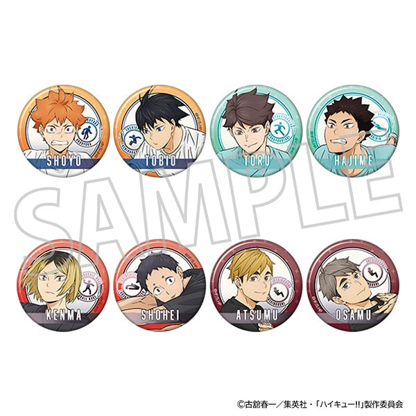 Haikyu!! Character Badge Collection / Physical Fitness Test, 8 pieces per box [Movic][Trading]