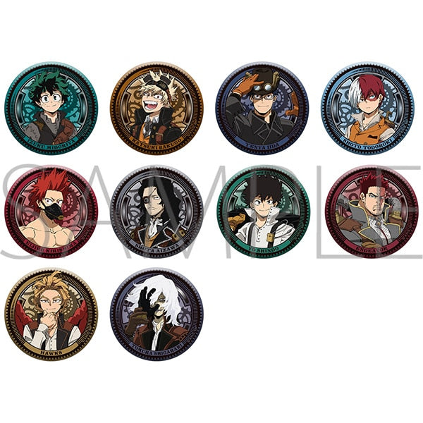 My Hero Academia Metal Can Badge Collection [Set of 10] Steampunk Ver. 1 box (10 pieces) [Movic][Trading]