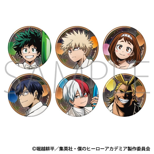 My Hero Academia Aurora Character Badge Collection / 10th Anniversary Start Dash - 1 box of 6 [Movic][Trading]