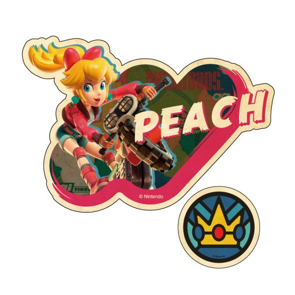 マリオカートワールド トラベルステッカー 2枚セット ②ピーチ [エンスカイ][GOODS]