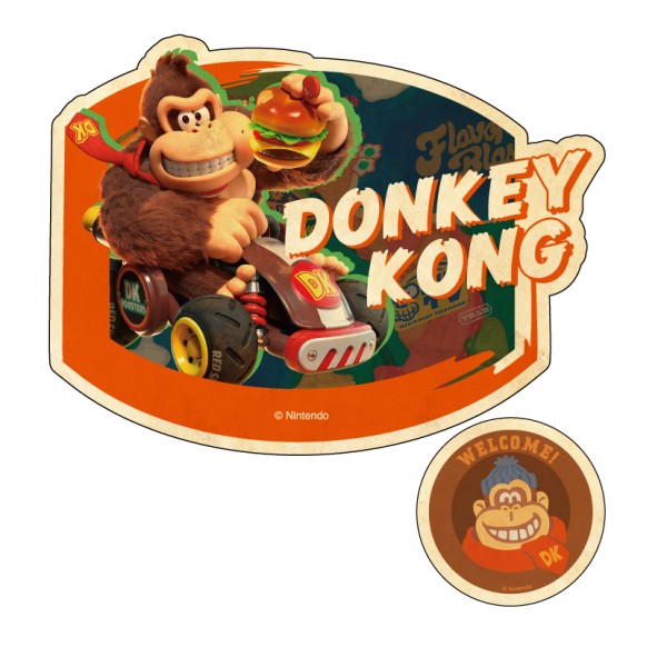 Mario Kart World Travel Sticker Set of 2: ⑧ Donkey Kong [Ensky][GOODS]