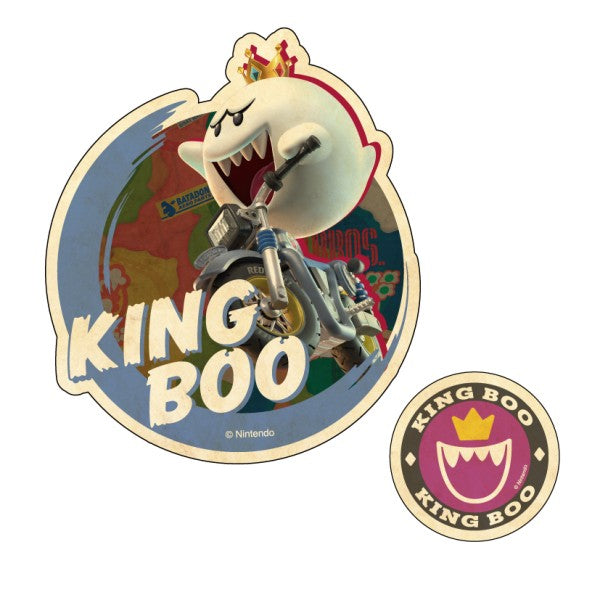 マリオカートワールド トラベルステッカー 2枚セット ⑩キングテレサ [エンスカイ][GOODS]