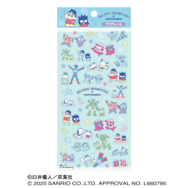 クレヨンしんちゃん×はぴだんぶい オラのともだち クリアシール [エンスカイ][GOODS]
