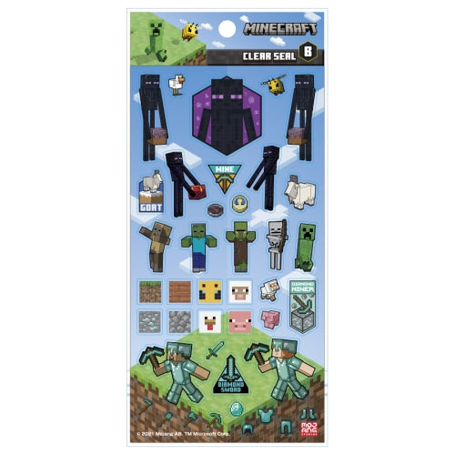 MINECRAFT マインクラフト クリアシール B [エンスカイ][GOODS]
