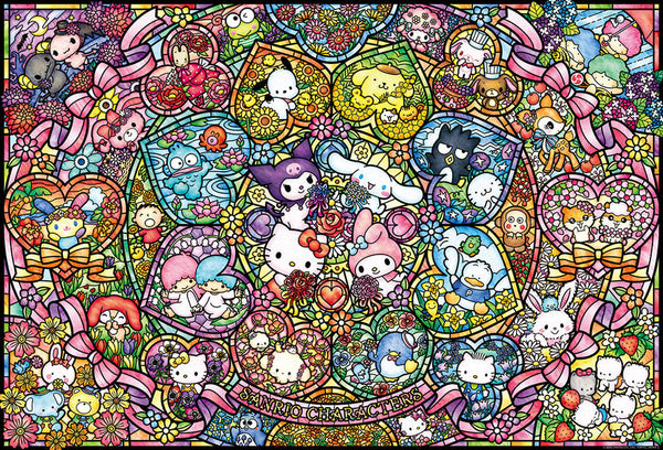 1000-088サンリオキャラクターズ ステンドグラス [ビバリー][ジグソー]