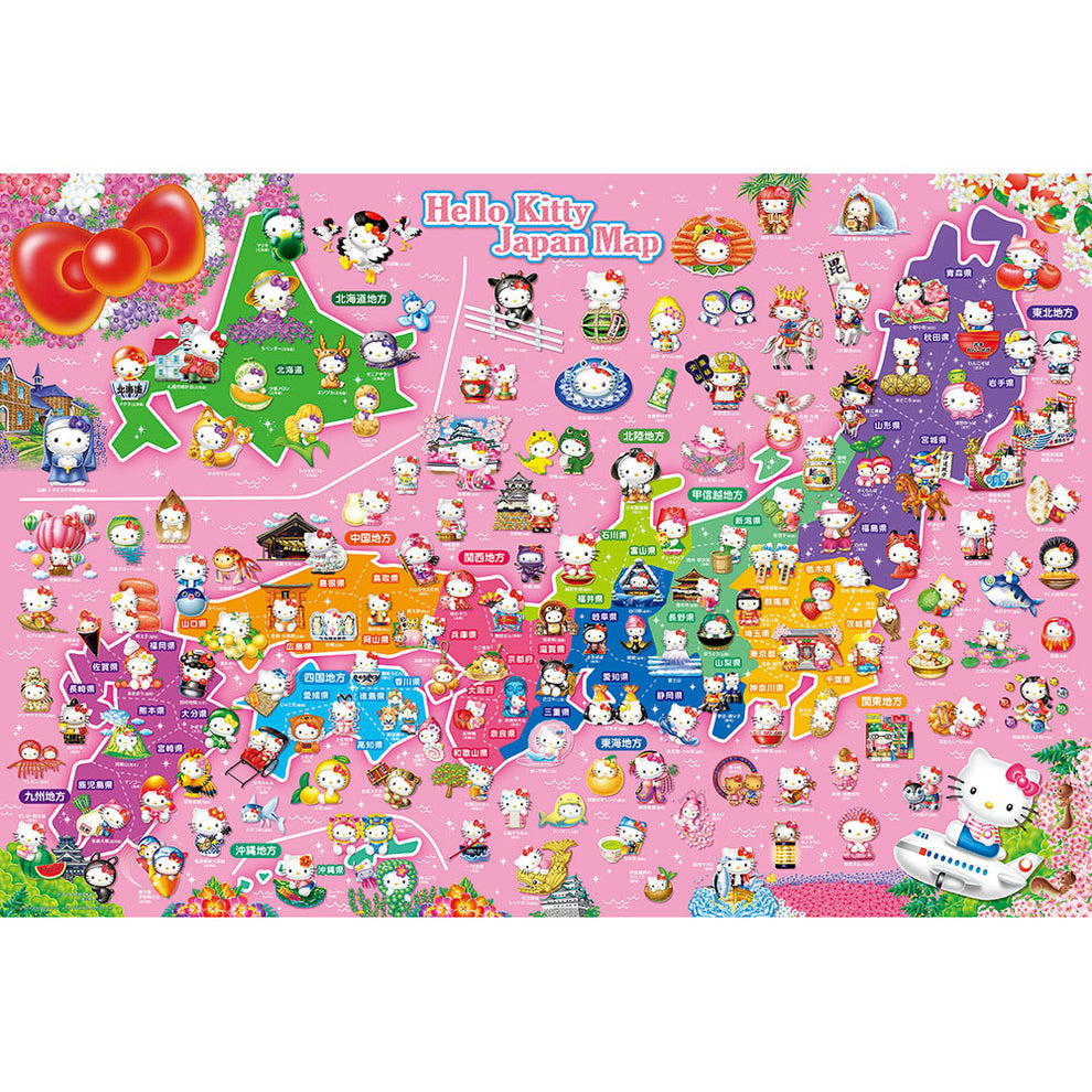1000-161 Local Kitty Japan Map EX [Beverly][Jigsaw]