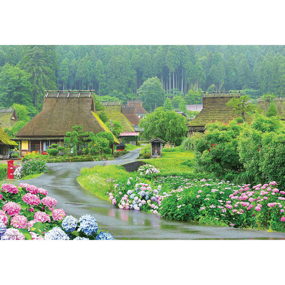 1000M-034 あじさい咲く美山町 [ビバリー][ジグソー]