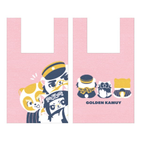 ゴールデンカムイ どうぶつフォーゼ ニットバッグ 1.杉元&アシリパ&白石 [エンスカイ][GOODS]