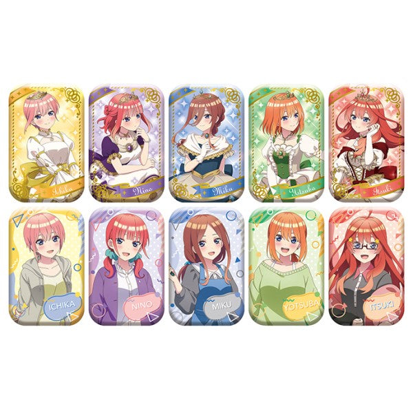 五等分の花嫁* まるかくカンバッジ3 1箱10個入り [エンスカイ][トレーディング]