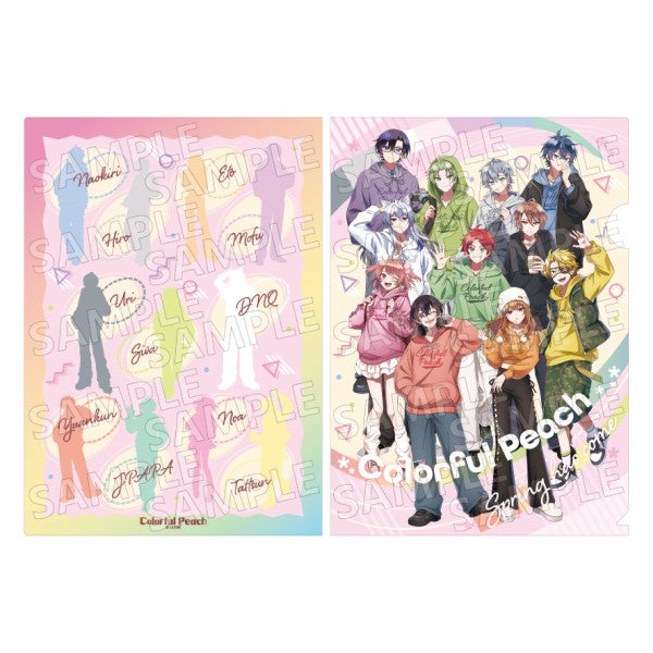 Colorful Peach Clear File Karapichi Picnic ① [Ensky][GOODS]