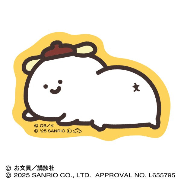 ポムポムプリン×お文具といっしょ ダイカットステッカーミニ ①お文具さん [エンスカイ][GOODS]