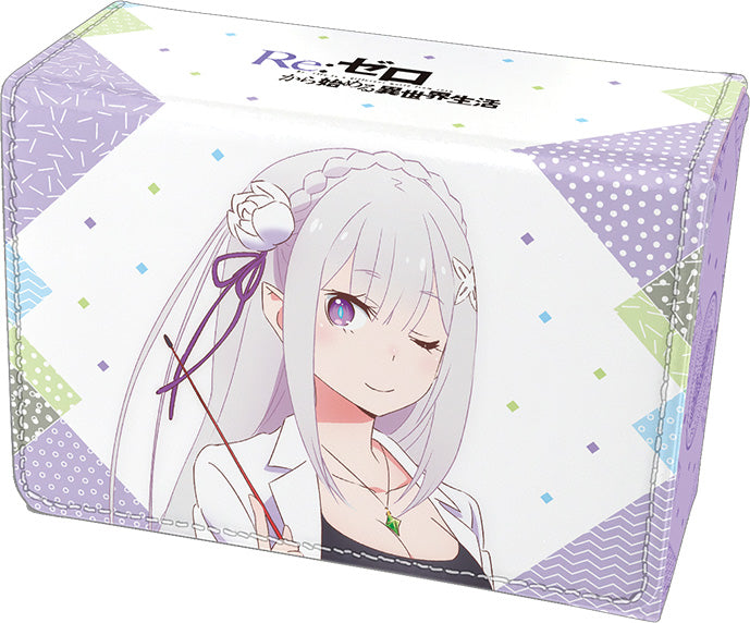 合皮製デッキケースW Re:ゼロから始める異世界生活「エミリア」リバイバル [ブロッコリー][カードサプライ]