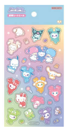 TWICE×サンリオ 透明シートシール TL×SC グラデーション [サンスター文具][雑貨]