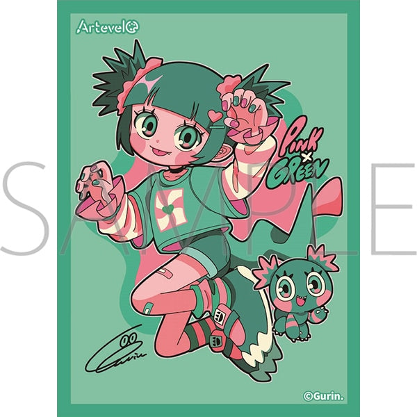 Arteveloカードスリーブ Gurin. 「Candy dinosaur」(art-012) [ムービック][カードサプライ]