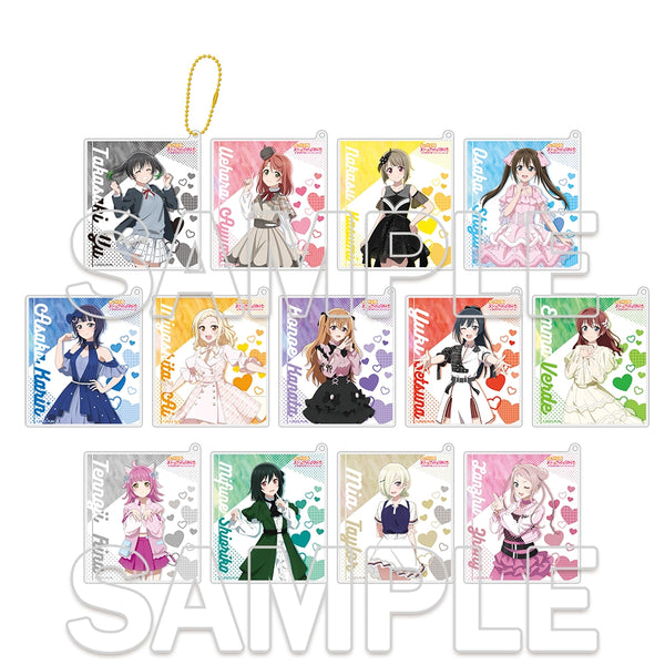 『ラブライブ!虹ヶ咲学園スクールアイドル同好会』 トレーディングアクリルカードキーホルダー Ver.ニジガクラブソング 1箱5個入り [KADOKAWA (電撃)][GOODS]