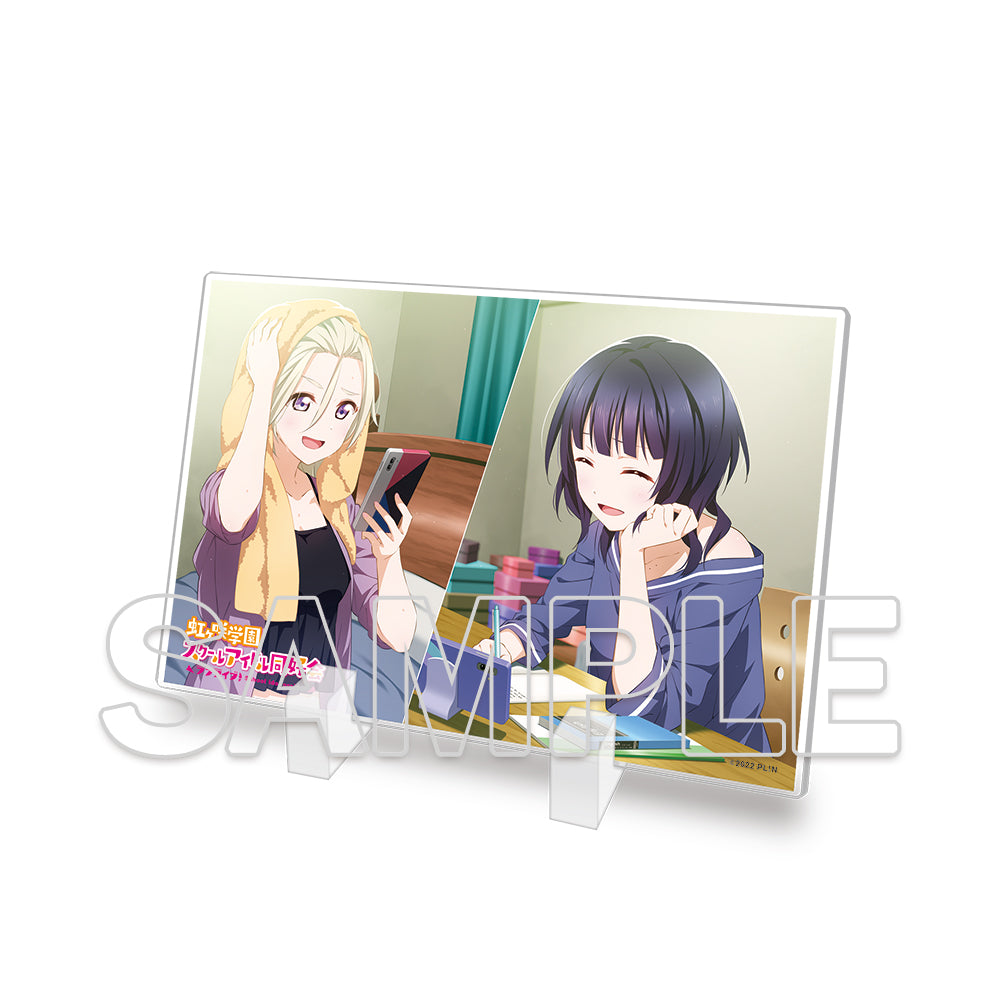 『ラブライブ!虹ヶ咲学園スクールアイドル同好会』ミニアクリルプレート 果林&ミア[KADOKAWA (電撃)][GOODS]