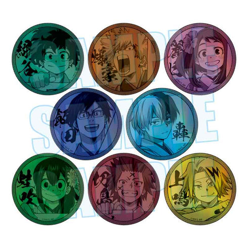 Trading Hologram Can Badge My Hero Academia/Kakizome ver. 1 Box (8 Pieces) [Bell House][Trading]