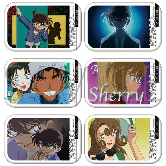 Detective Conan Memorial Square Can Badge Collection / vol.2 ~OP~ 1 Box of 6 [Movic][Trading]