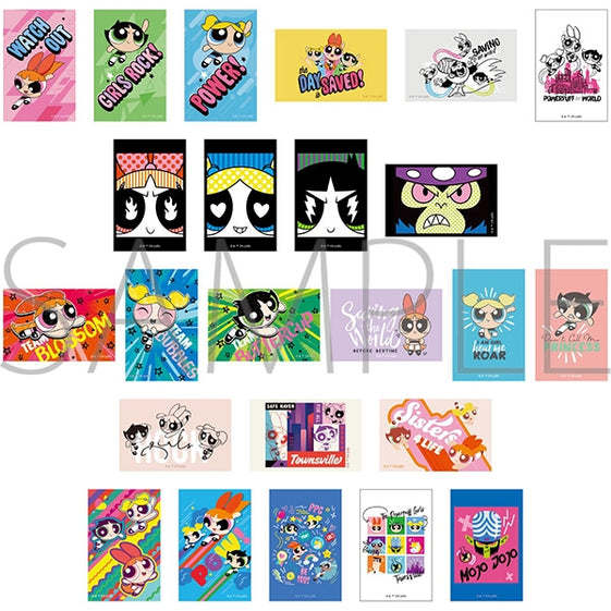 Powerpuff Girls Art Sticker Collection (24 designs total) 1 box (12 pieces) [Movic][Trading]