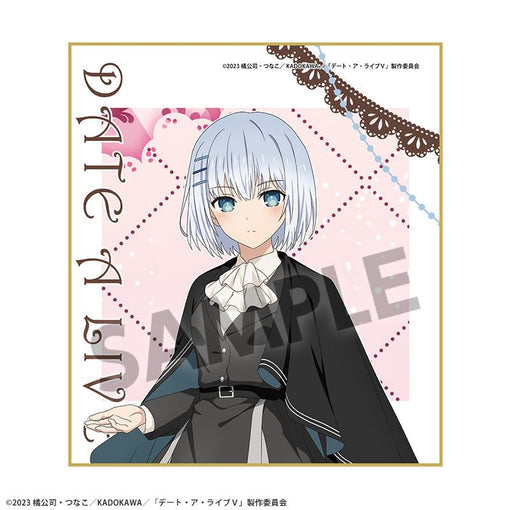 Date A Live V Mini Shikishi featuring Origami Tobiichi - Alice in Wonderland ver. [Hobby Stock][GOODS]