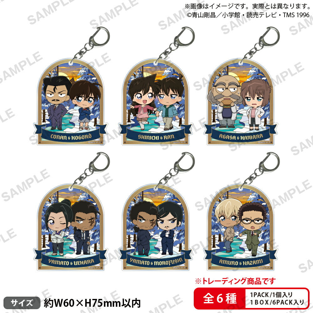 Case Closed Trading Acrylic Keychains Duo Colle (Box of 6) [Bushiroad Creative][Trading]