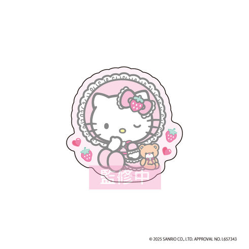 ハローキティ ダイカットステッカー ロリータ (ピンク) [ティー・シー・ピー][GOODS]