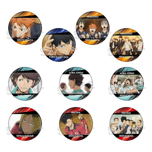 Haikyu!! 100 Faces Can Badge -L size- Box of 10 [Twinkle][Trading]