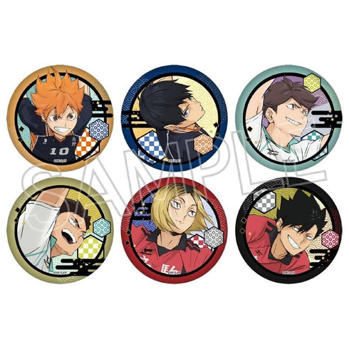 Haikyu!! Paper Cutout Series Vol. 6 Washi-style Can Badge 1 Box (6 Pieces) [Twinkle] [Trading]