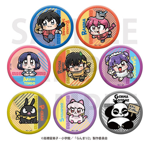 TV Anime Ranma 1/2 x Bukubu Okawa Trading Can Badge (8 Types) 1 Box of 8 Pieces [Edith][Trading]