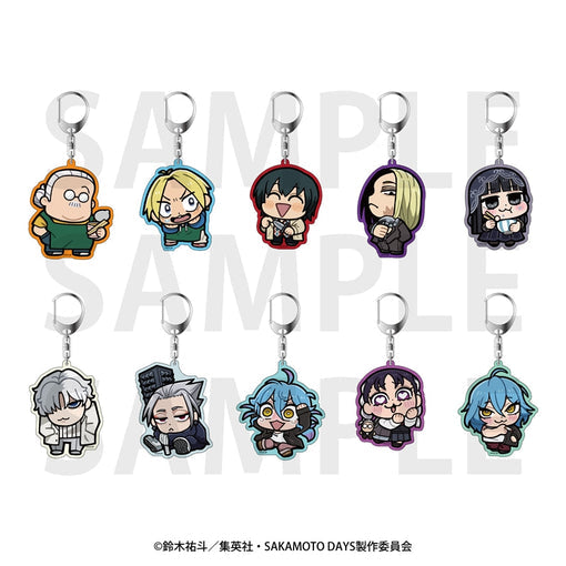 TV Anime SAKAMOTO DAYS x Bukubu Okawa Trading Acrylic Keychain (10 Varieties) 1 Box of 10 [Edith][Trading]