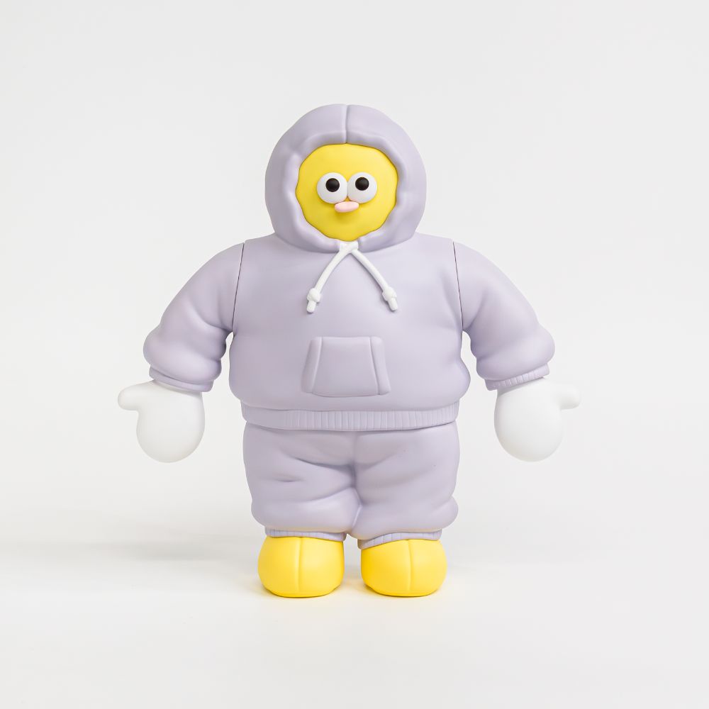 #1 Sofubi Tomodachi in a Sweatshirt! (Yellow) [Kenelephant] [Figure]