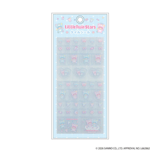 リトルツインスターズ タイルシール パフポフ [ティー・シー・ピー][GOODS]