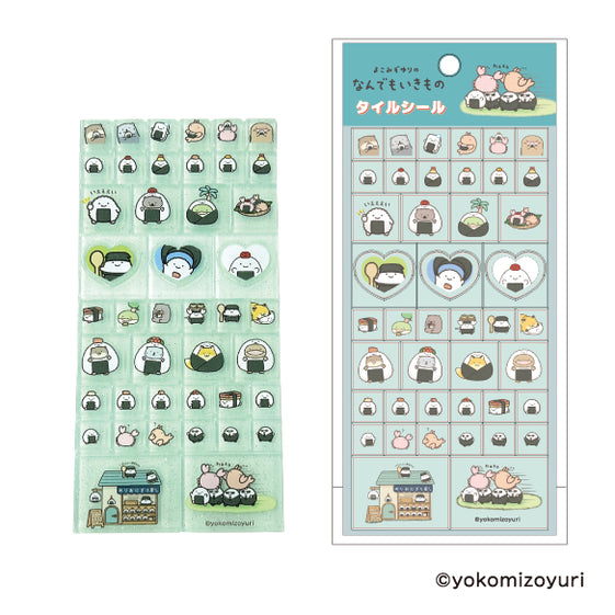 なんでもいきもの タイルシール (ミントグリーン) [ティー・シー・ピー][GOODS]
