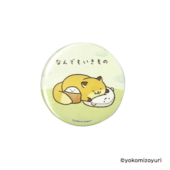 なんでもいきもの 缶バッジ (だめぎつね) [ティー・シー・ピー][GOODS]