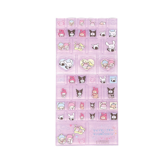 なんでもいきもの×サンリオ タイルシール (パープル) [ティー・シー・ピー][GOODS]
