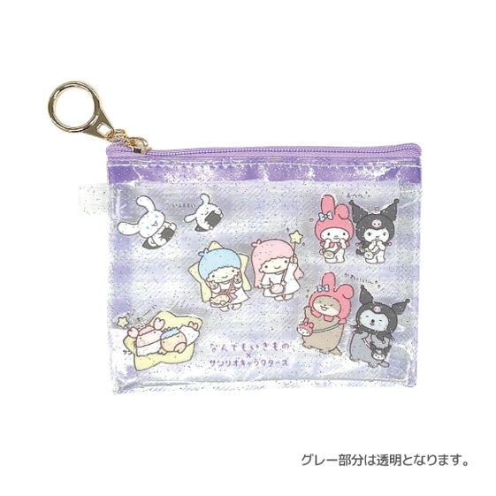 なんでもいきもの×サンリオ ミニクリアポーチ (パープル) [ティー・シー・ピー][GOODS]
